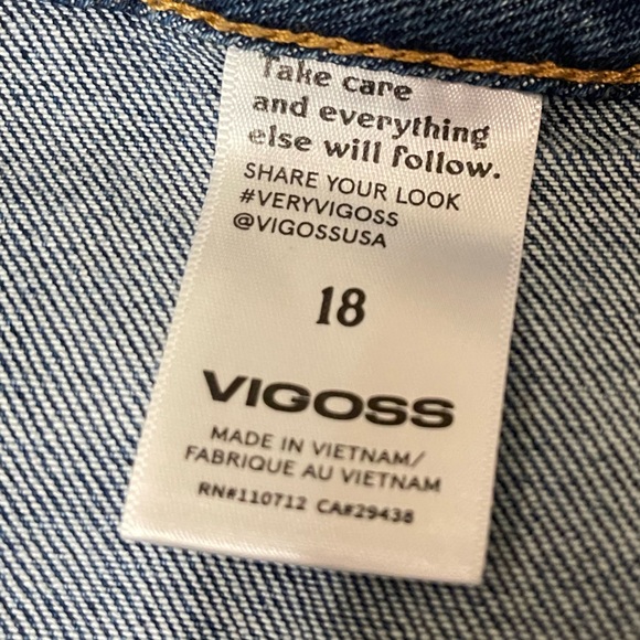 Vigoss Jagger Boot Cut blue jeans. Size 18 - Picture 7 of 12